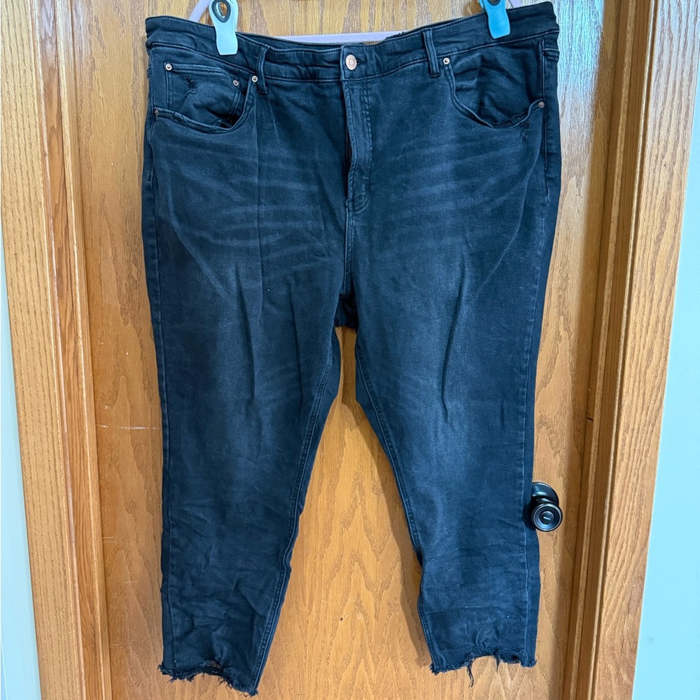 Terra & Sky size 24W black Charcoal Jeans